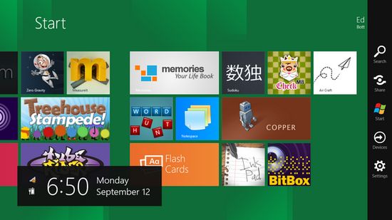 Windows8新快捷菜單將命名為“Charm”
