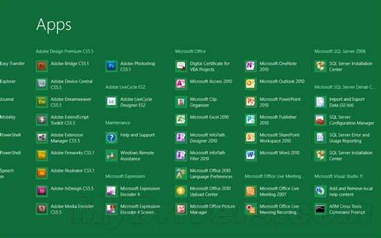Windows 8 Beta׏؈D΢ܛչʾȫAppsĻ