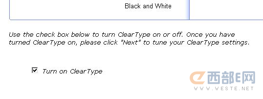 在線開啟ClearType