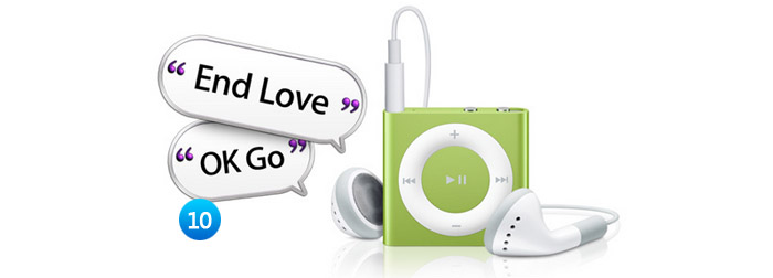 圖10 iPod shuffle的VoiceOver 會講 25 種不同語言的原因,它可以你的母語說出歌曲和表演者名稱 8 設計優秀的iPhone通知