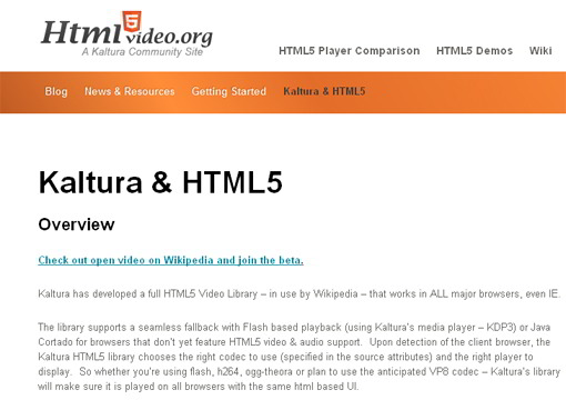 Kalatura and HTML5 \