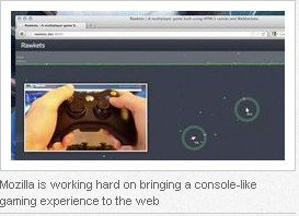 Mozilla:Web標準推動網頁游戲的變革