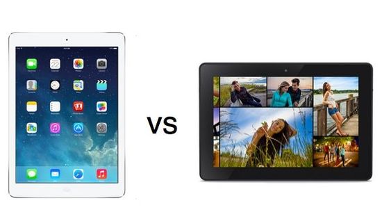 iPad Air VS Kindle Fire HDXuy