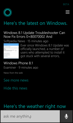 WP8.1,Cortana
